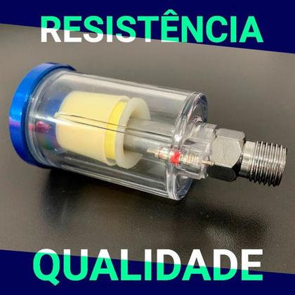 Imagem de Mini Filtro De Ar Para Engate De Pintura Rosca 1/4