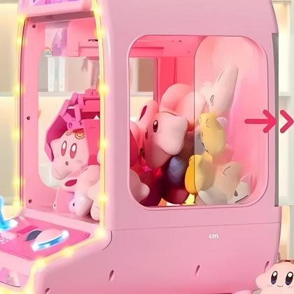 Imagem de Mini Fliperama Para Crianças Pega Ursinho com Luzes, Sons e Pelúcias Inclusas