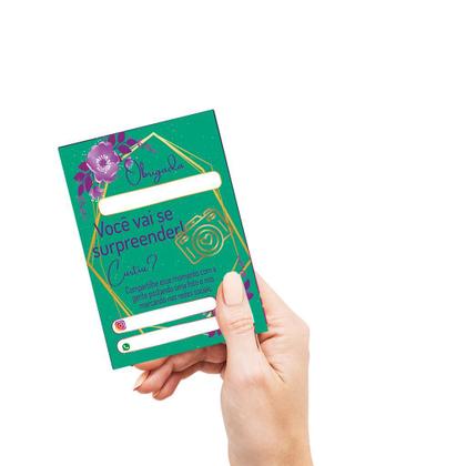 Imagem de Mini folheto Agradecimento pela compra, mimo cliente, tag   Variados