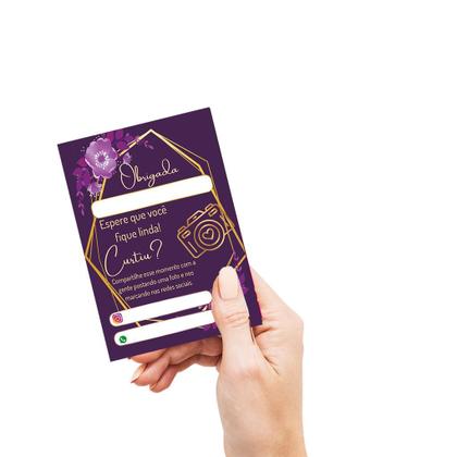 Imagem de Mini folheto Agradecimento pela compra, mimo cliente, tag   Variados