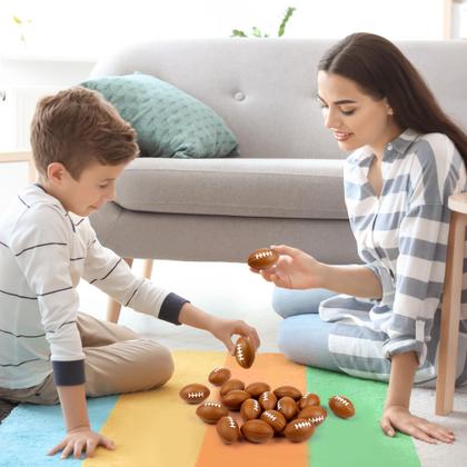 Imagem de Mini Football Stress Balls Aodaer com bolsa de malha com cordão x24