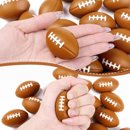 Imagem de Mini Football Stress Balls Aodaer com bolsa de malha com cordão x24