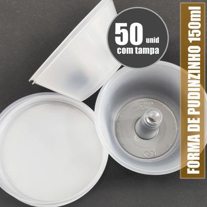 Imagem de Mini forma de pudim Forneável, 50 unid para 1 receita capacidade 150ml