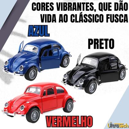Imagem de Mini Fusca Colecionável de Metal com Fricção e Portas que Abrem Várias Cores ENVIO IMEDIATO