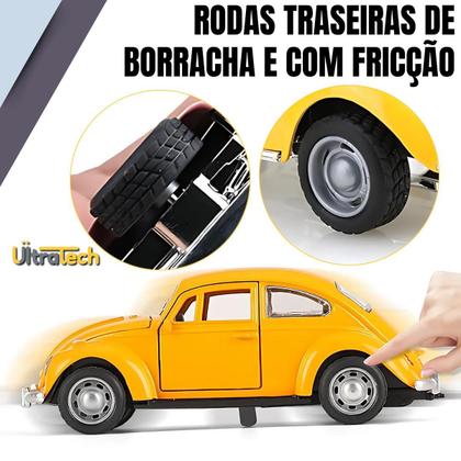 Imagem de Mini Fusca Colecionável de Metal com Fricção e Portas que Abrem Várias Cores ENVIO IMEDIATO