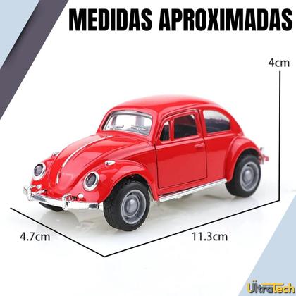 Imagem de Mini Fusca Colecionável de Metal com Fricção e Portas que Abrem Várias Cores ENVIO IMEDIATO