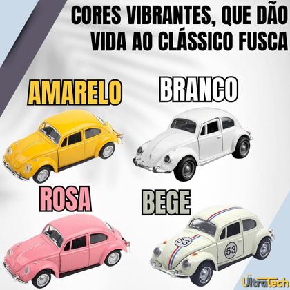 Imagem de Mini Fusca Colecionável de Metal com Fricção e Portas que Abrem Várias Cores ENVIO IMEDIATO