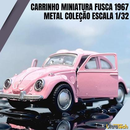 Imagem de Mini Fusca Colecionável de Metal com Fricção e Portas que Abrem Várias Cores ENVIO IMEDIATO
