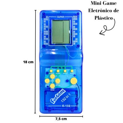 Imagem de Mini game eletrônico de plástico 132 em 1