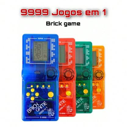 Imagem de Mini Game Portátil Classic Multijogos Retrô Cores Sortidas 9999 Jogos Brick Game