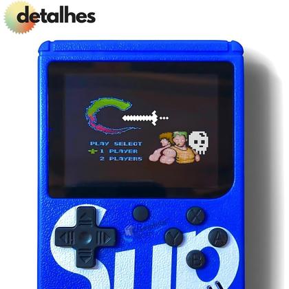 Imagem de  Mini Game Retrô Console Portátil com 400 Jogos Clássicos Embutidos  Diversão em Qualquer Lugar