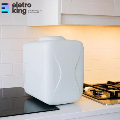 Imagem de Mini Geladeira Automotiva Portátil Prime Aquece Refrigera 4,0L USB Tipo C 5V Branca Refrigerador