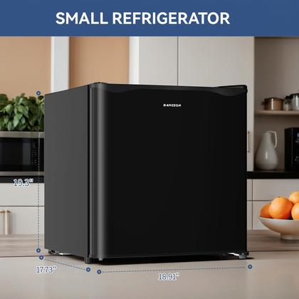 Imagem de Mini geladeira BANGSON 1,6 pés cúbicos com freezer para escritório, dormitório