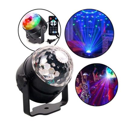 Imagem de Mini Globo Bola Maluca Led Magic Cristal Rgb Para Festas