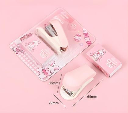 Imagem de Mini Grampeador 12 Folhas Fofo Com Grampos Oasis OIA8203