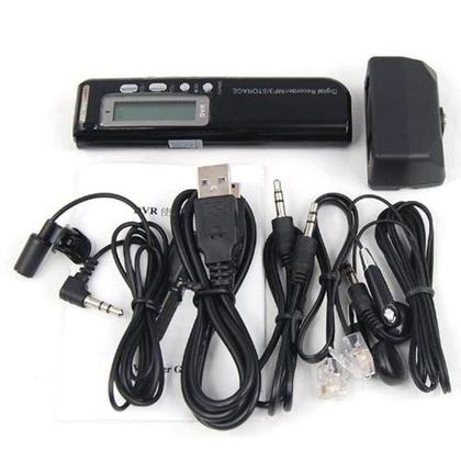 Imagem de Mini Gravador De Áudio Voz Digital 8gb Escuta Telefônica Mp3