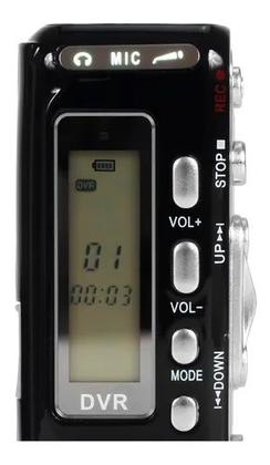 Imagem de Mini Gravador Voz Som Digital Espiao Espia - Micro Escuta