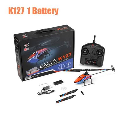 Imagem de Mini Helicóptero Wltoys K127 - Giroscópio 6 Eixos, Altitude Automática, Controle Remoto