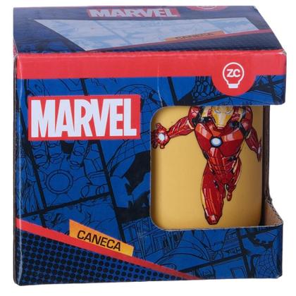 Imagem de Mini Homem De Ferro Iron Man Amarela Café Expresso Empilhável Cerâmica 100ML Oficial Marvel