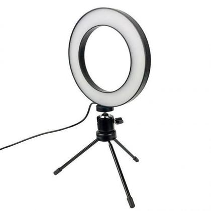 Imagem de Mini Iluminador Ring Ligth Portátil 8 Polegadas 56 Leds