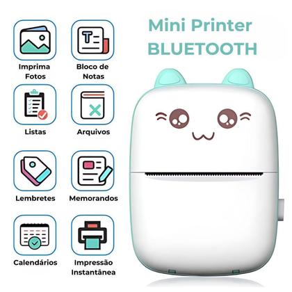 Imagem de Mini Impressora Infantil Portátil Bluetooth Térmica ul