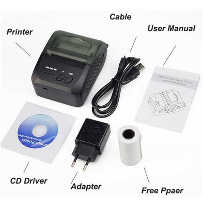 Imagem de Mini Impressora Termica Bluetooth 58mm Android Ios Oferta