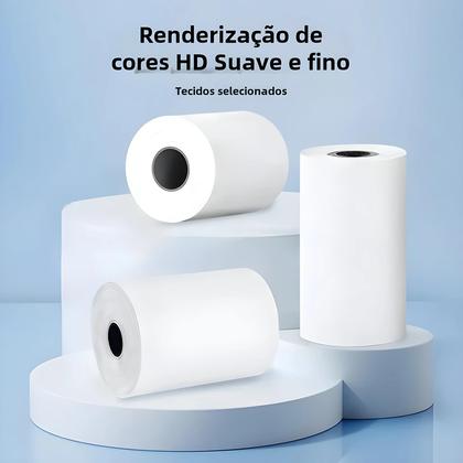 Imagem de Mini Impressora Térmica Olaf Branca (57x25mm) - 3 Unidades - Alta Definição