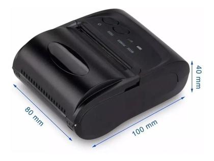 Imagem de Mini Impressora Térmica Via Bluetooth Portátil Cupom Sem F