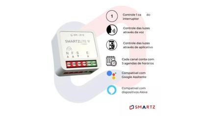 Imagem de Mini Interruptor Inteligente Wifi On-off Mono p/ Fita Led - Smartz