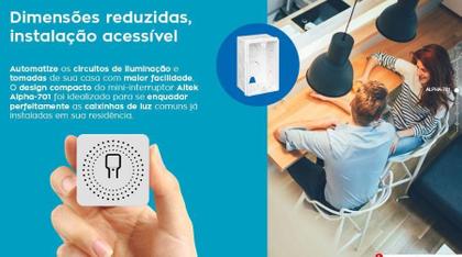 Imagem de Mini Interruptor Inteligente Wireless Alpha-701 Aitek