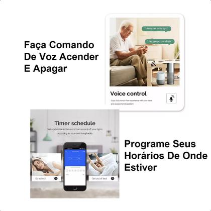 Imagem de Mini Interruptor Relé Wi-Fi+Ble 2Canais Automação Tuya