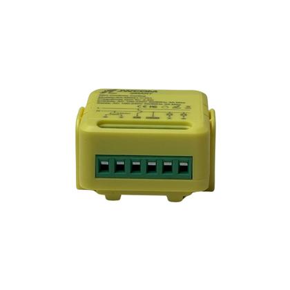 Imagem de Mini Interruptor Relé Wi-Fi Cortina Amazon Tuya Amarelo