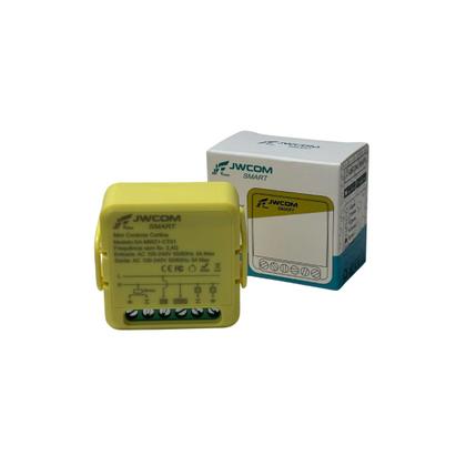 Imagem de Mini Interruptor Relé Wi-Fi Cortina Amazon Tuya Amarelo