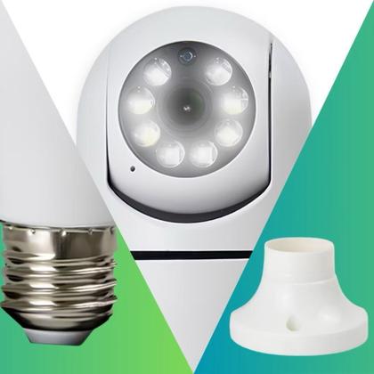 Imagem de Mini IP Câmera Wifi sem fio visão noturna microfone auto falante acesso remoto aplicativo