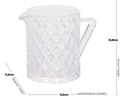 Imagem de Mini Jarra de Cristal de Chumbo Deli Diamond 340ml  Casa Del Grande