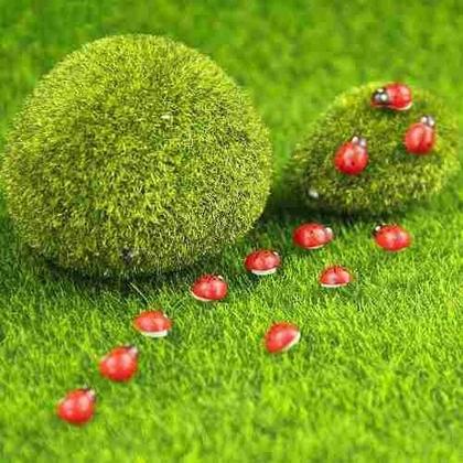 Imagem de Mini Joaninha 3d Decoração Jardim, Vasos - 50 Unidades