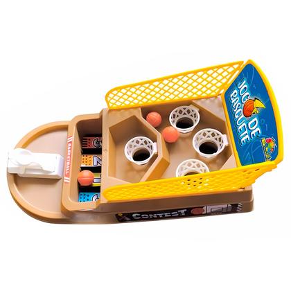 Imagem de Mini Jogo De Basquete Brinquedo De Mesa Tabuleiro Infantil 4 Cestas