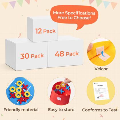 Imagem de Mini jogo de tabuleiro JoyCat Tic Tac Toe para crianças com 12 tabuleiros