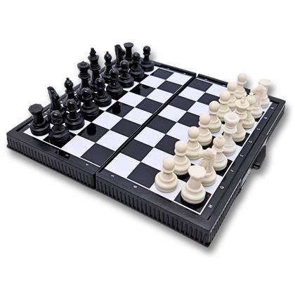 Mini Jogo de Xadrez Magnético Portátil Tabuleiro Estojo - Monaliza