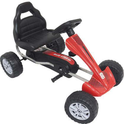 Imagem de Mini Kart Carrinho Com Pedal Mini Veículo Brinquedo Quadriciclo Infantil Vermelho Importway BW-130VM