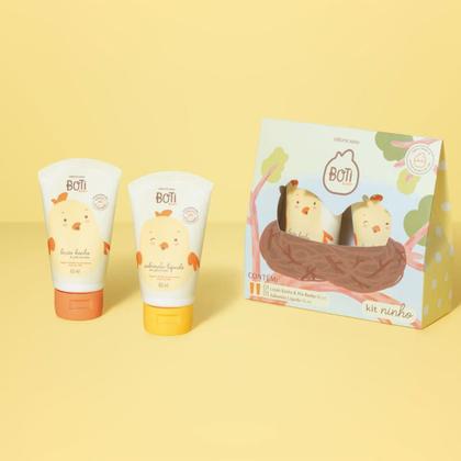 Imagem de Mini Kit Boti Baby Ninho Sabonete e Loção Hidratante Corporal Infantil para Crianças Bebês (2 Itens)