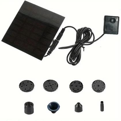 Imagem de Mini Kit De Bomba Solar Com Painel Solar De 1.4W Para Fonte De Jardim, Piscina, Bebedouro Interno E