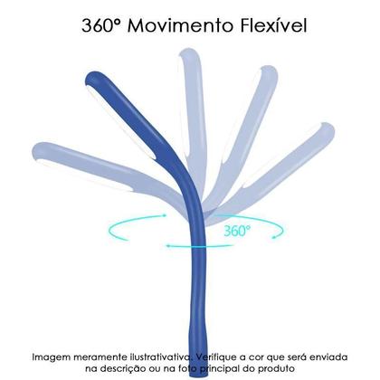 Imagem de Mini Lâmpada Usb Led Flexível Portátil Leitura Computador