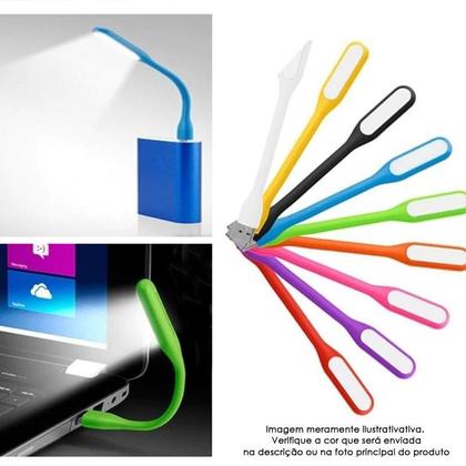 Imagem de Mini Lâmpada Usb Led Flexível Portátil Leitura Computador