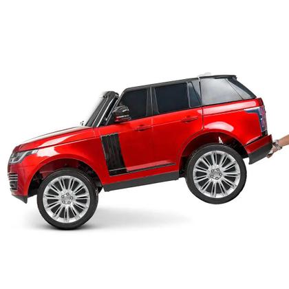Imagem de Mini Land Rover Carro Elétrico Infantil Mini Range Evoque A Bateria Brinquedo de 2 Lugares Criança Motorizado Vermelho 24V Caminhonete