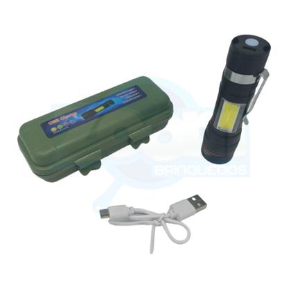 Imagem de Mini Lanterna Led Camping C/ Zoom Luz Branca + Case