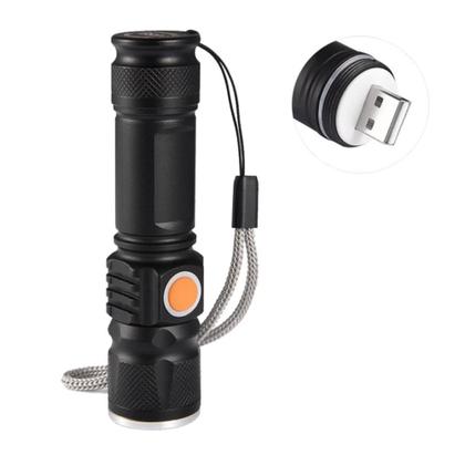 Imagem de Mini Lanterna Tática Led AN-515 Potente Recarregável Via USB C Zoom