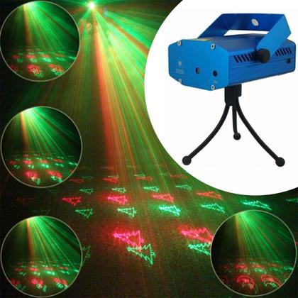 Imagem de Mini Laser Led Projetor Holográfico Luzes Natal Papai Noel