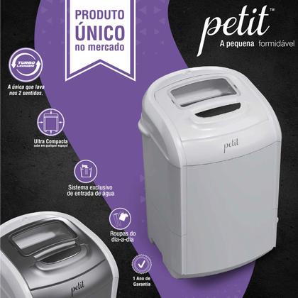 Imagem de Mini Lava Roupas Petit 1,2 kg - Praxis Eletrodomésticos