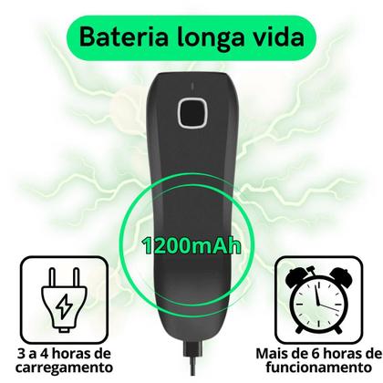 Imagem de Mini Leitor Código Barras Bolso Bluetooth Sem Fio 2d Qr Code